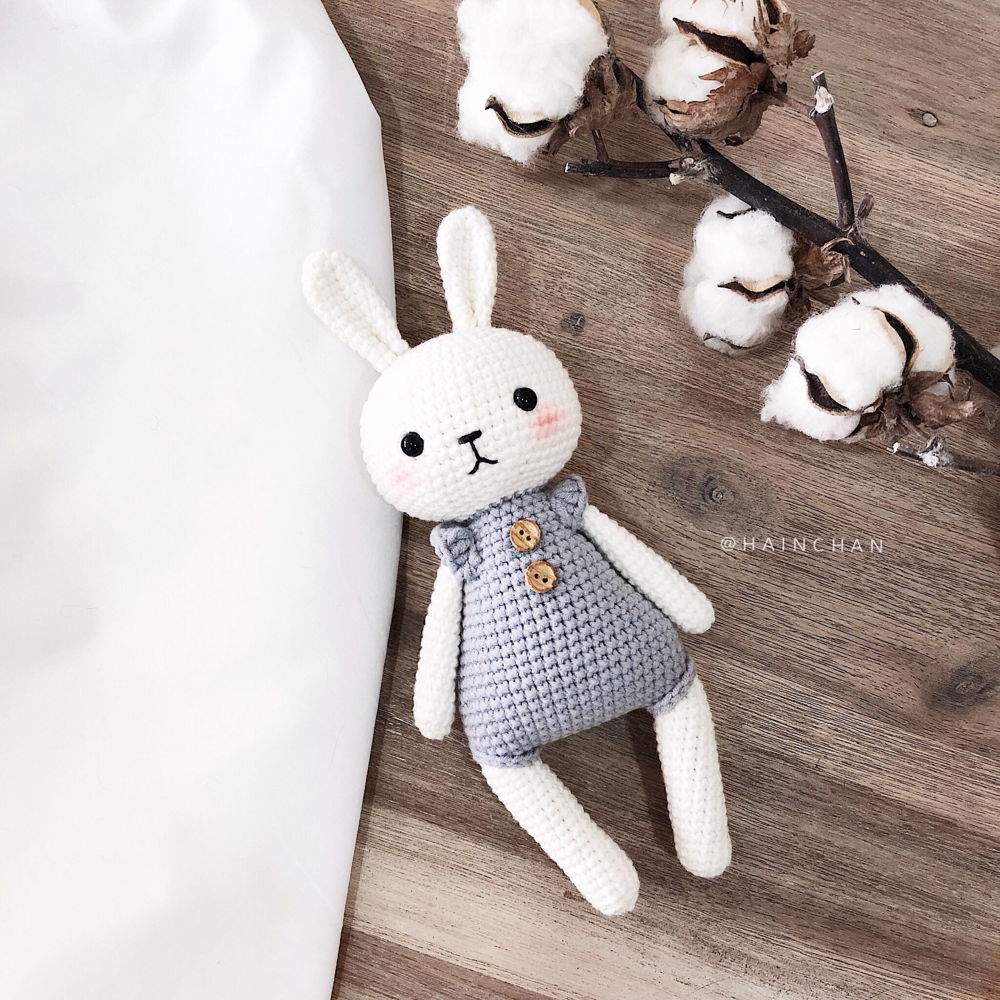 Lucy the Bunny Amigurumi Crochet Pattern - Cute and Fluffy Bunny Toy | Hainchan