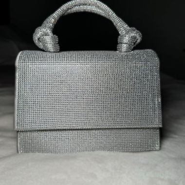 Zara - Glitzer Handtasche Silber