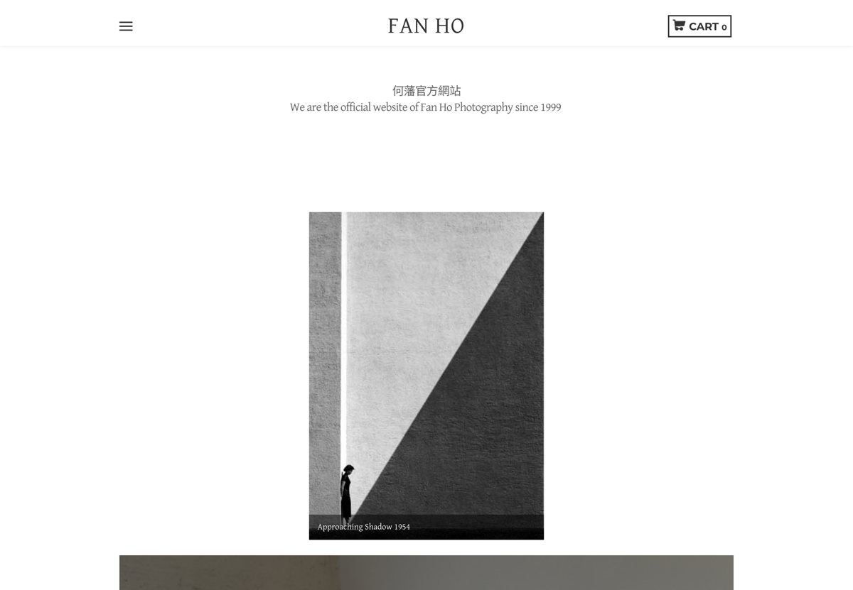 Screenshot of FAN HO, from the weebly websites collection.