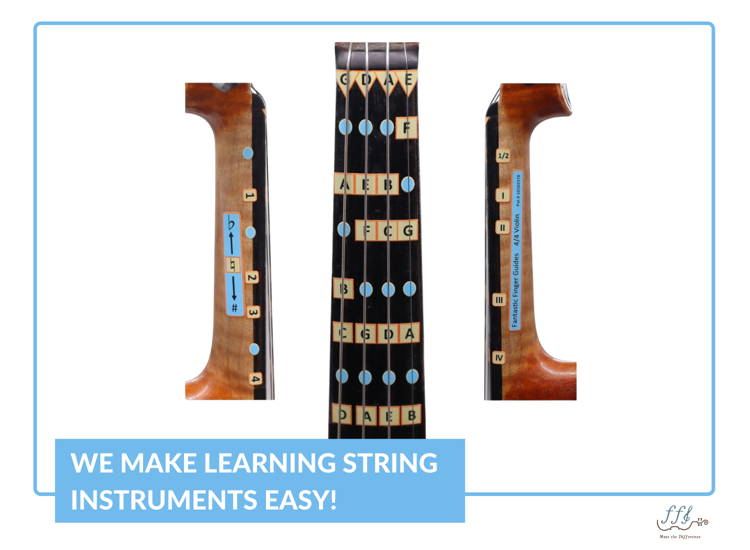 Fingerboard and Fretboard Stickers for Learning All Notes Kids/Adult Beginner Viola Finger Guide 15.5 Stringed Musical Instruments Fantastic Finger Guide for Violas 