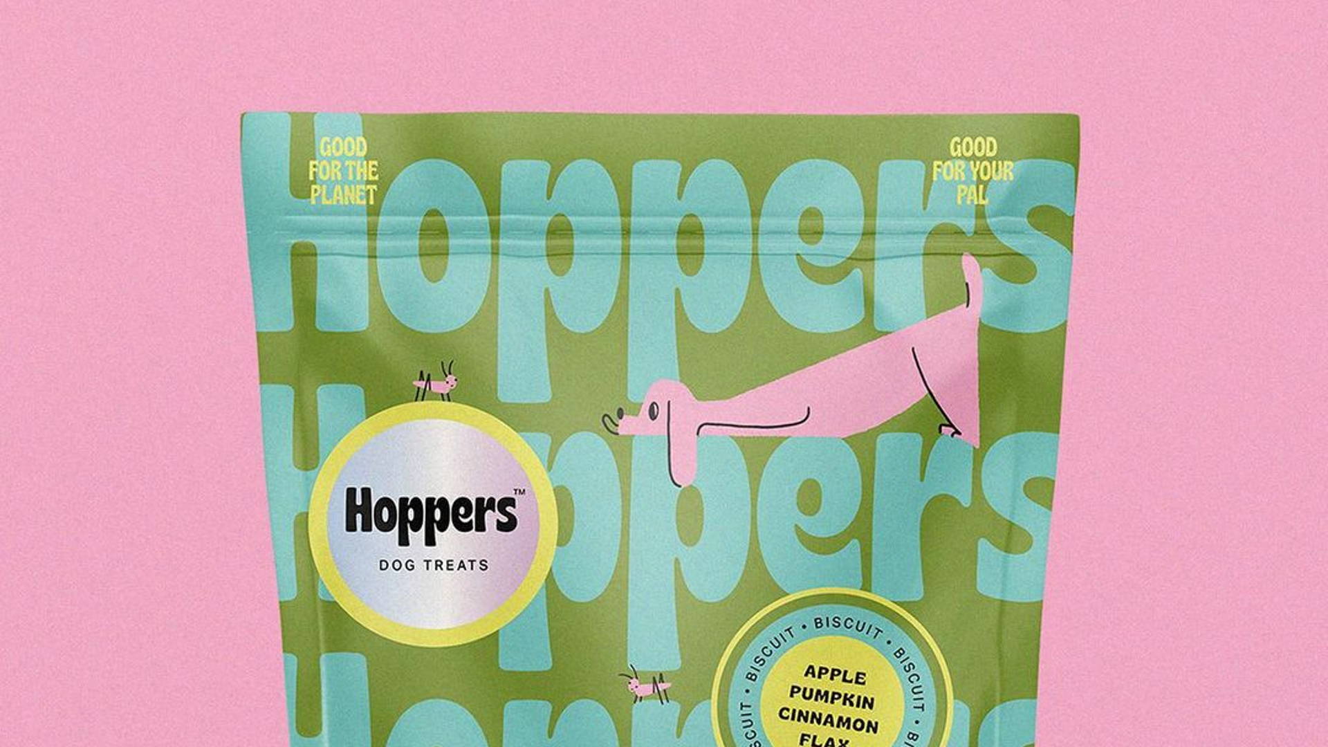 Featured image for We'll Sit, Stay, And Roll Over For Hoppers Dog Treats Packaging