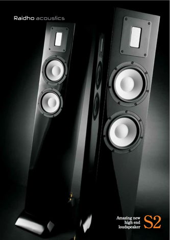 Raidho Acoustics S2 Dream Loudspeakers - Mint condition