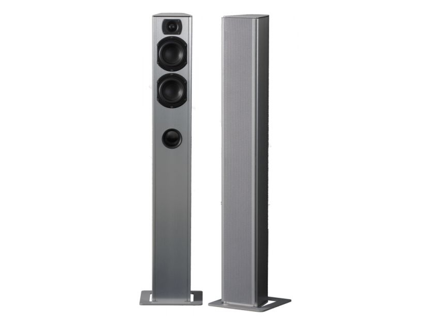 Piega Smart 3, Standfloor Speakers, silver colour