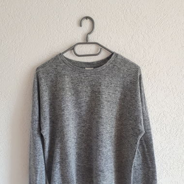 Pull gris chiné