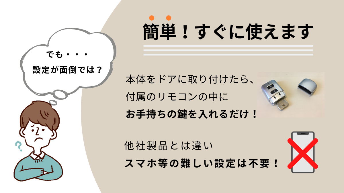 設定は簡単