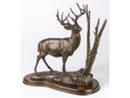 White Tail Deer Sculpture Ready for The Rut byTerrell O'Brien 