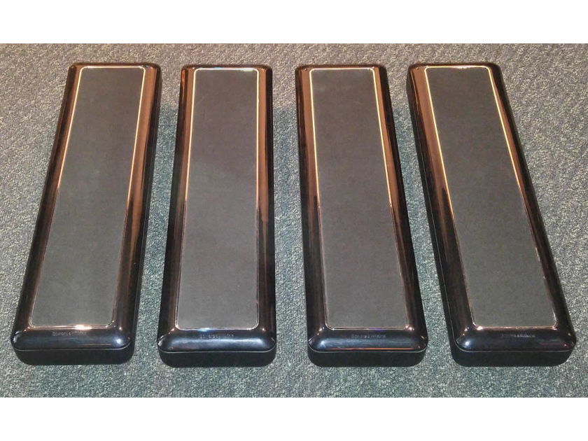 Bowers & Wilkins VM-6 (Four Pieces 2 prs) Slimline Speakers Floor standing or wall mount in black