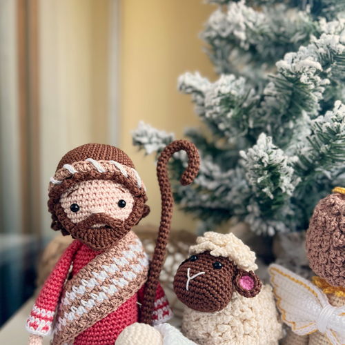 Crochet Nativity set: Angel, Baby Jesus, Mary, Joseph, donkey and sheep/Pattern/PDF/English only/Christmas, Nativity toys, Amigurumi, X-mas