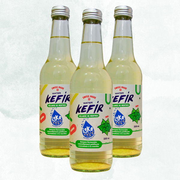 Kéfir d'eau - Mélange de menthes (Pack 6 bouteilles)