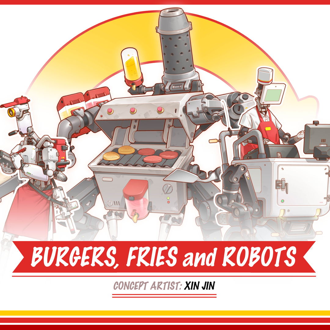 Image of Burgers, Fries and Robots