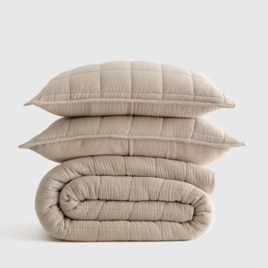 Organic Airy Gauze Box Quilt Set