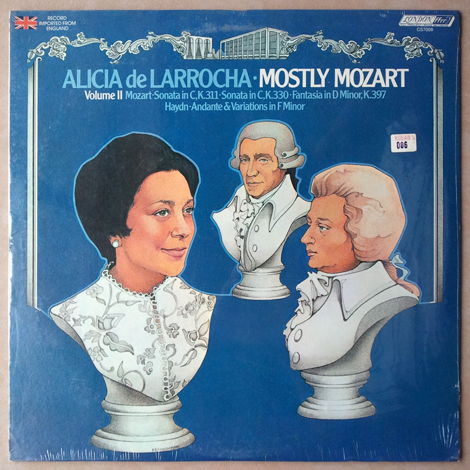 Sealed/London ffrr/Alicia de Larrocha/Mozart - Sonatas ...