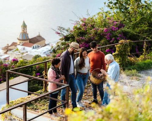 Tour enogastronomici Praiano: Visita all'orto e corso di cucina in Costiera Amalfitana