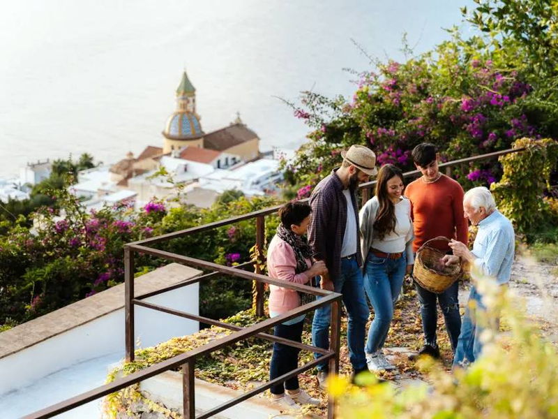 Tour enogastronomici Praiano: Visita all'orto e corso di cucina in Costiera Amalfitana