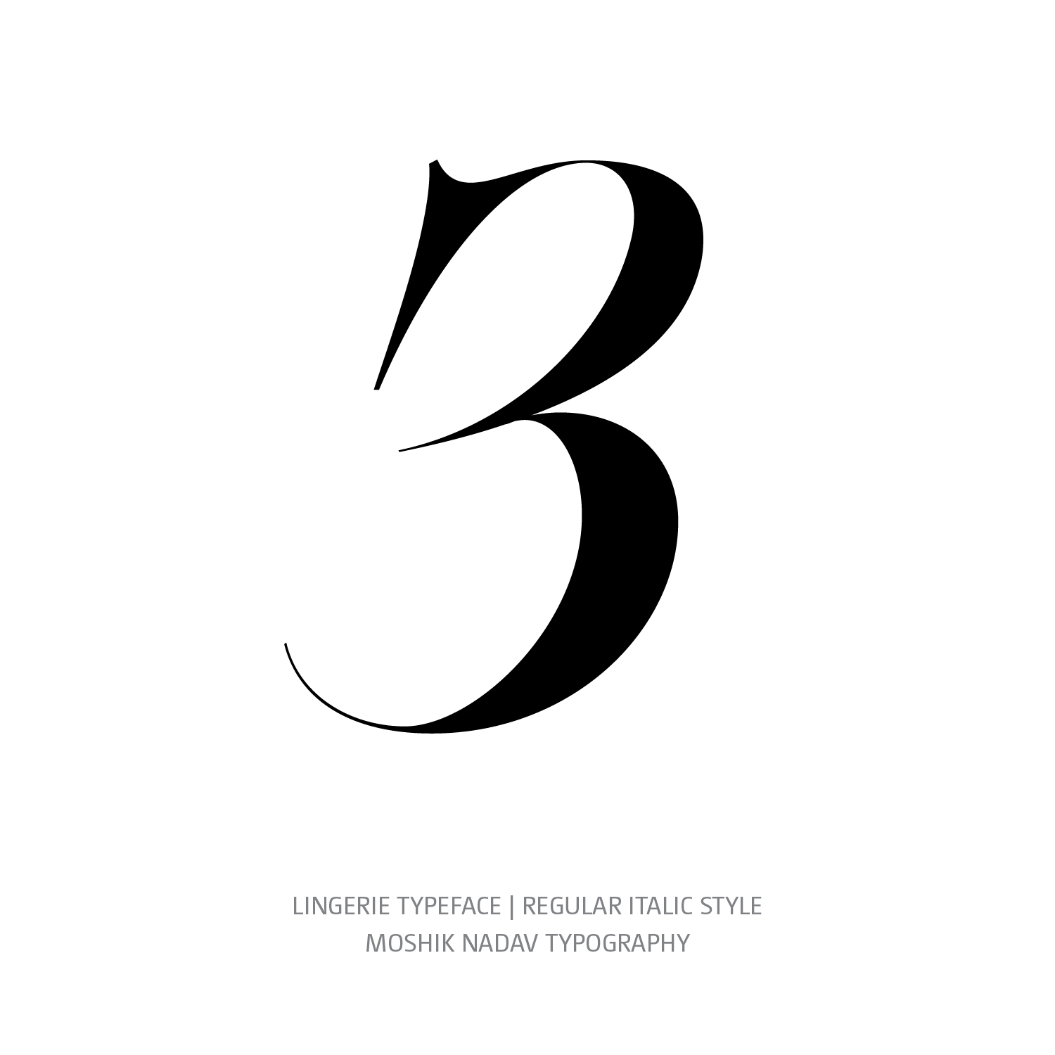 Lingerie Typeface Regular Italic 3 - Fashion fonts by Moshik Nadav Typography