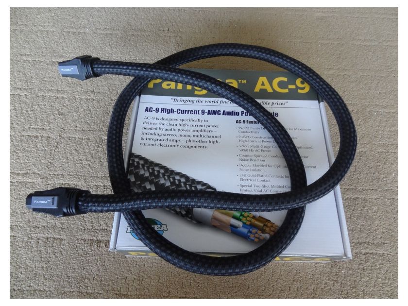 Pangea AC-9 power cords -  2m & 3m -  FREE SHIPPING