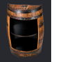 Half Barrel Mini-Bar Table with NWTF Logo