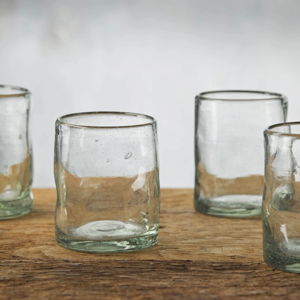 Organic Double Old-Fashioned Glasses (Set of 4)
