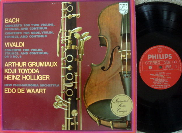 Philips / GRUMIAUX-HOLLIGER-TOYODA, - Bach-Vivaldi Conc...