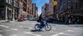 Citi Bike rider on New York City street