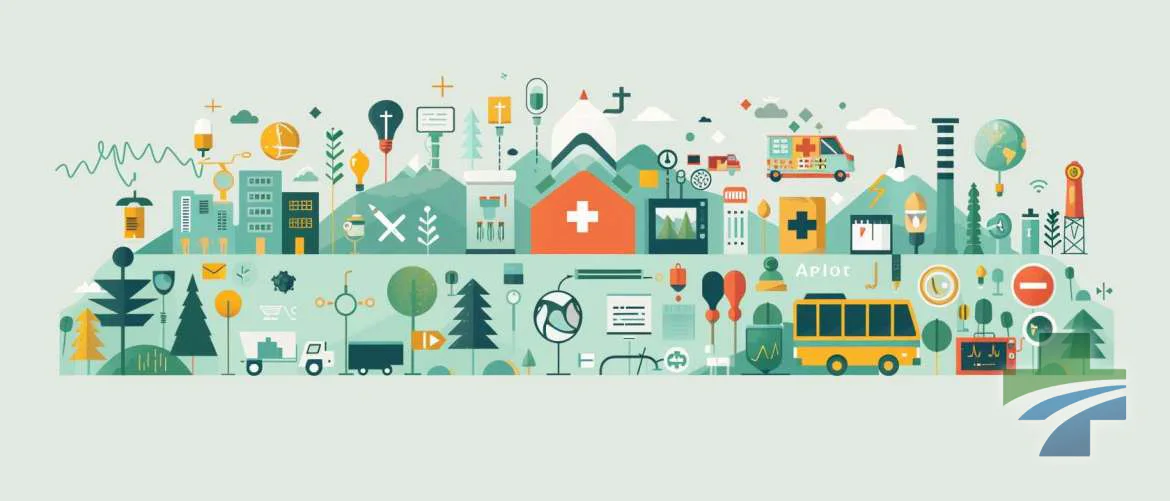 Infographic of steps for sustainable practices in healthcare.
