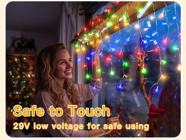 Features of Ollny's 720 leds cool white icicle lights