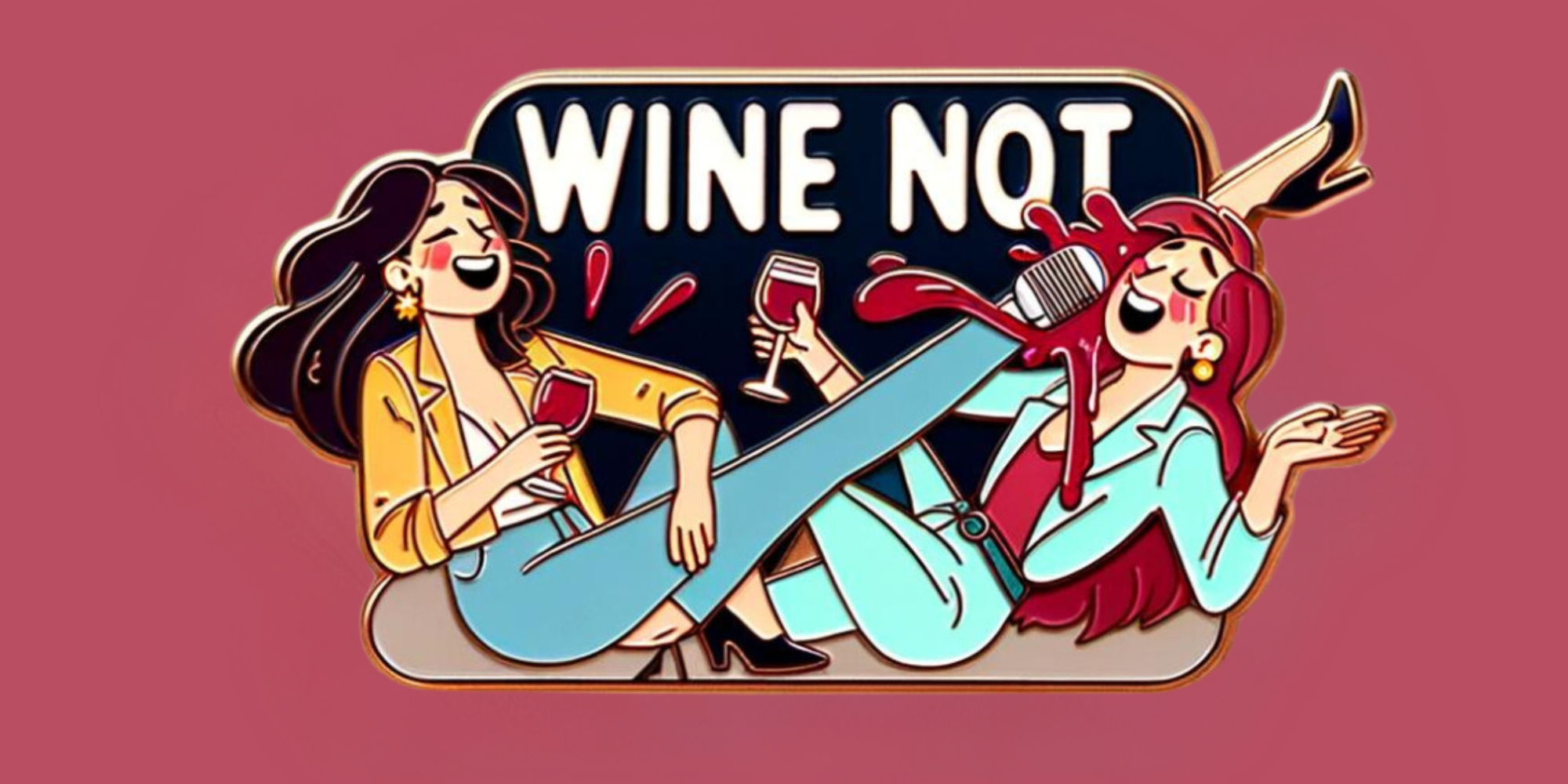 WINE NOT: A standup comedy show at a wine bar promotional image