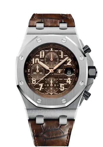 Royal Oak Offshore 26470 Stainless Steel / Brown / Alligator
