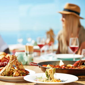 Meal in Ibiza