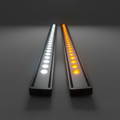led light bar one in white and one in amber for off roading by mandr automotive 