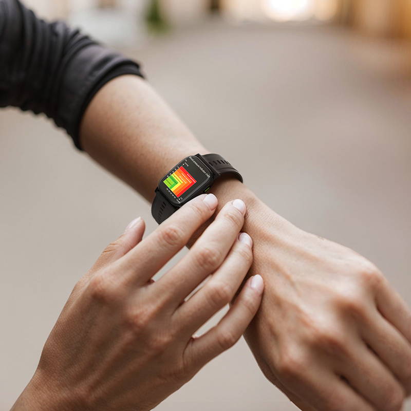 Smart Blood Pressure Watch with Micro Aircuff