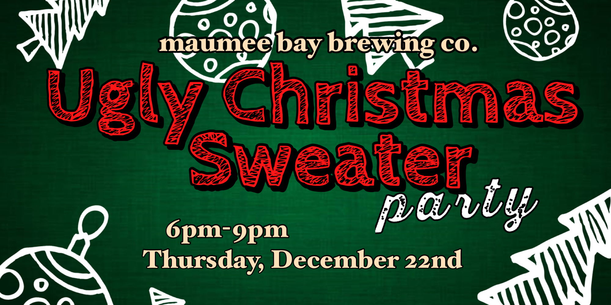 3rd Annual Ugly Christmas Sweater Party promotional image