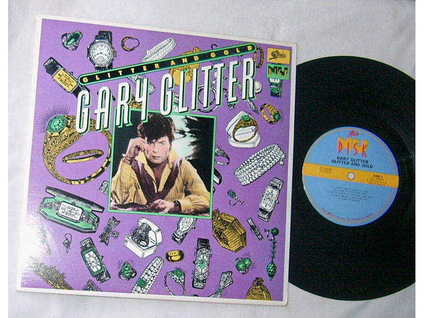 GARY GLITTER - GLITTER AND GOLD - - RARE 1980 PROMO 10" LP -  NU DISK / EPIC