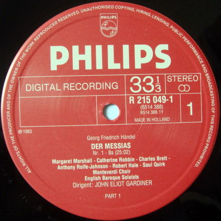 Philips Digital / JOHN ELIOT GARDINER, - Handel Messiah...