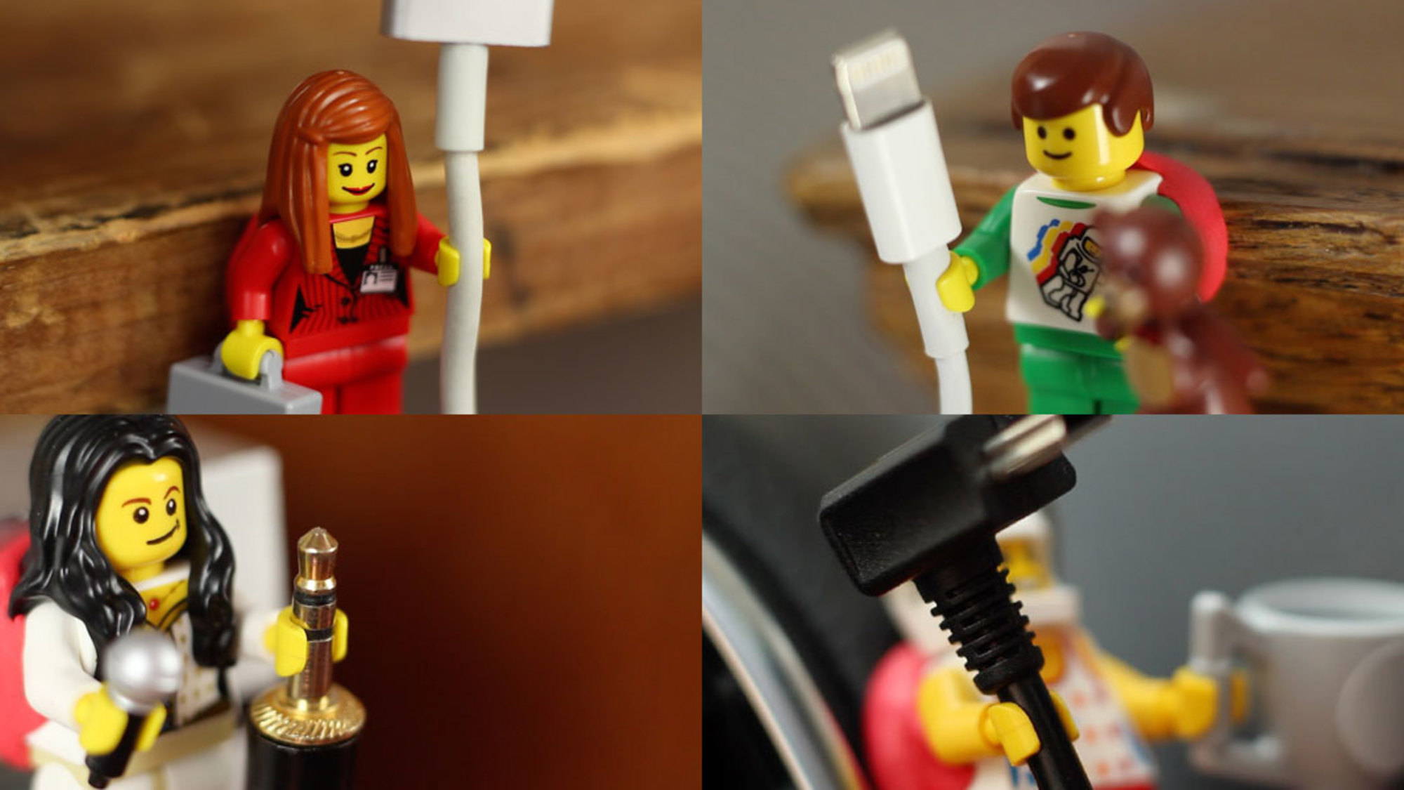 LEGO cable holder 