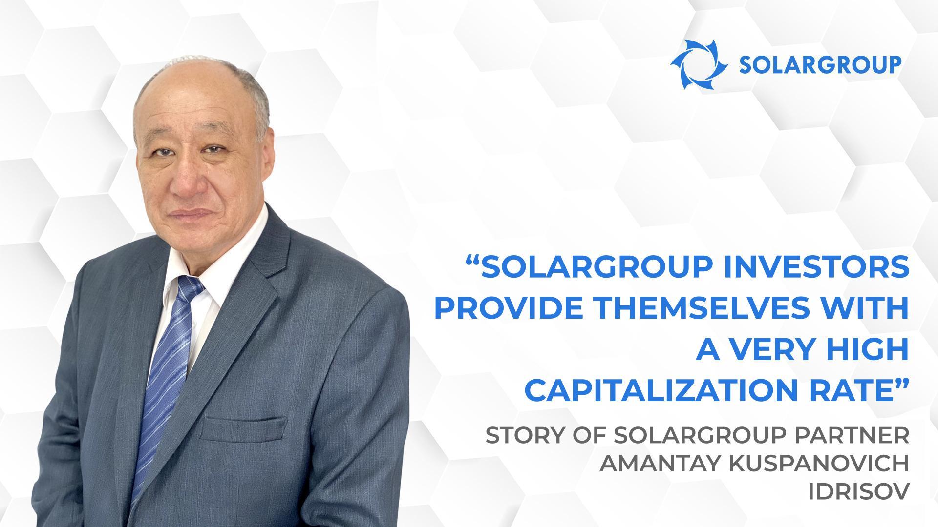 When inviting people, I always share my personal experience | Story of SOLARGROUP partner Amantay Kuspanovich Idrisov