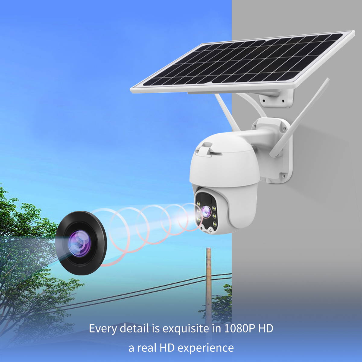 solar powered wireless security camera,