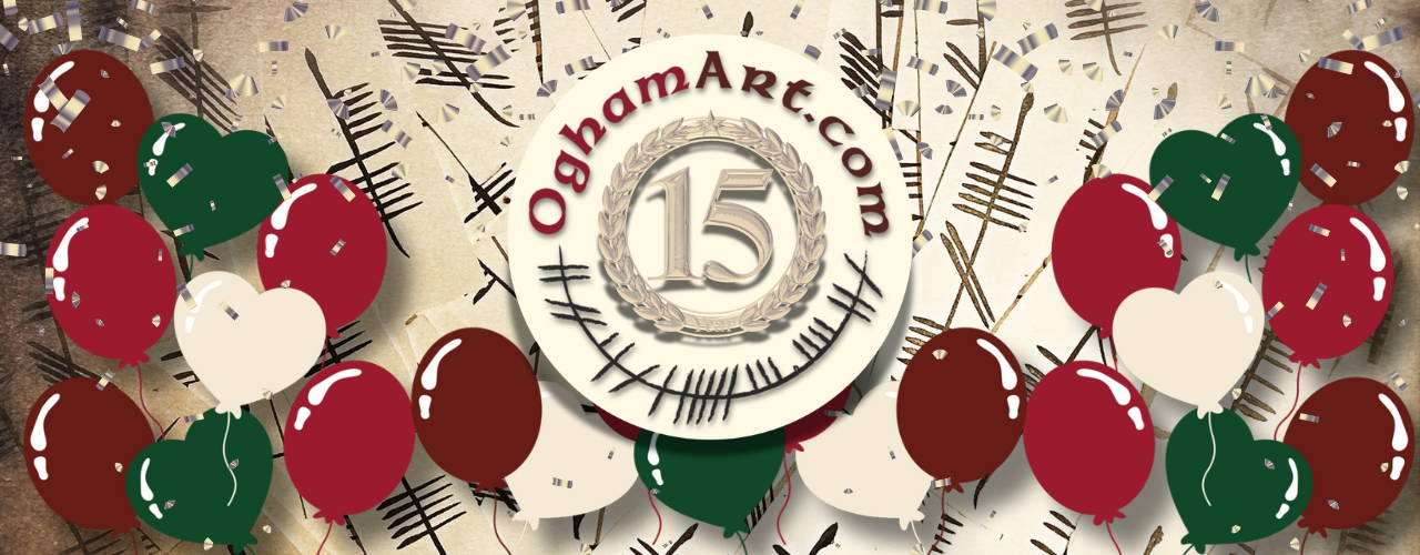 The Ogham Alphabet in Unique Presentations