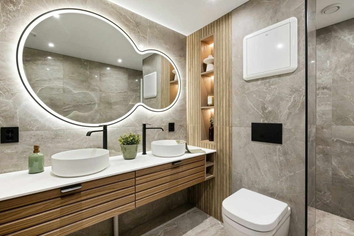Luxus-Bad und Wellness-Oase zu Hause im eigenen Badezimmer.