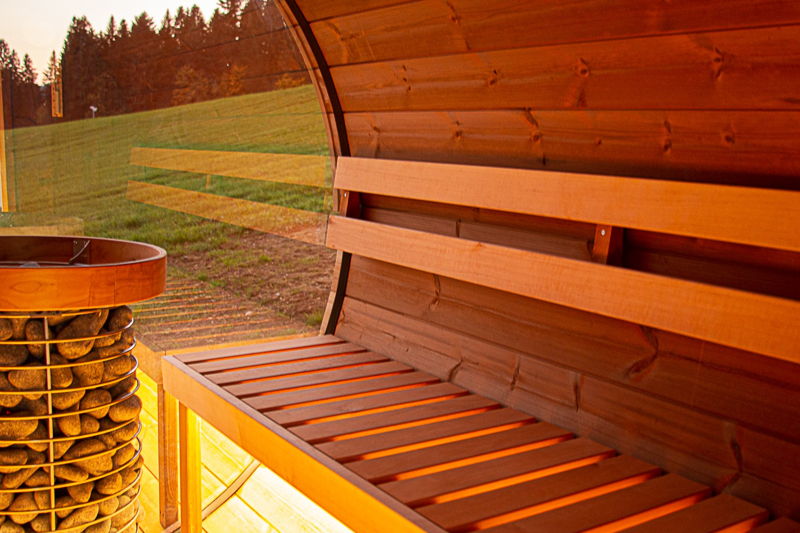 Sauna house in the forest