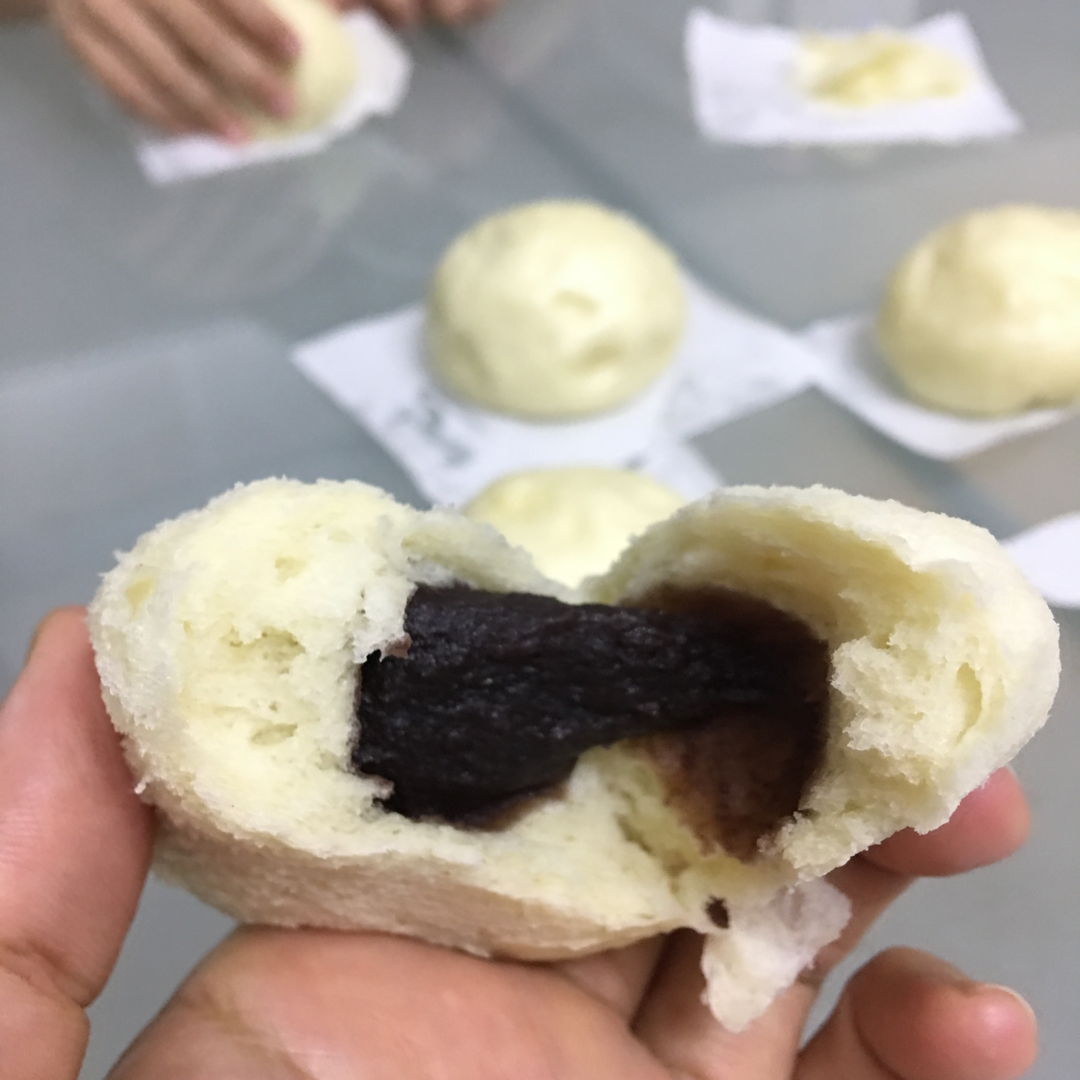 Feb 18th, 20 - Mantao with red bean paste fillings.