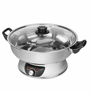 Aroma Dual Sided Electric Shabu Shabu Hot Pot