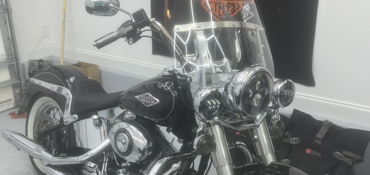 2014 HARLEY-DAVIDSON FLSTC HERITAGE SOFTAIL CLASSIC (VIVID BLACK) motorcycle for rent near Santa Rosa Beach, FL