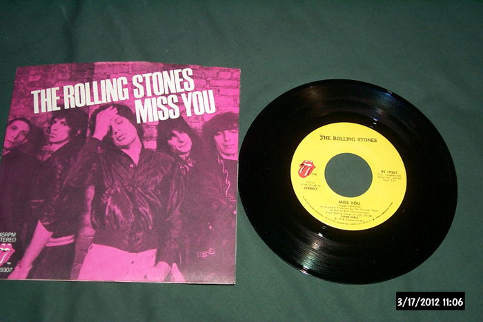 The Rolling Stones - Miss You First Pressing 45 With Sl...