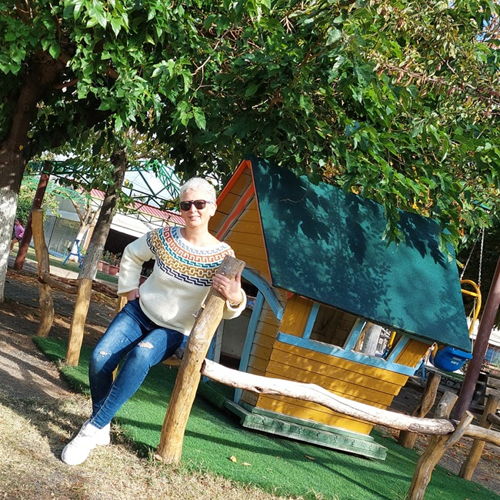 AUTUMN MOSAIC SWEATER. Top-down, round yoke seamless crochet pattern