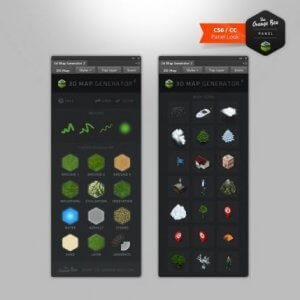 Изометрический генератор 3D-карты 2 в Фотошоп - экшен