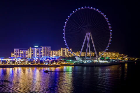 From Fujairah Private Tour: Dubai by Night with Cruise & Fountains