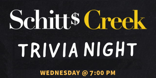 Schitt's Creek Trivia at Meeple's Brew promotional image