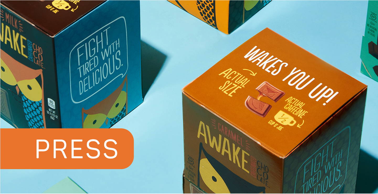 Awake Press Page Header - Lifestyle shot of Awake packaging