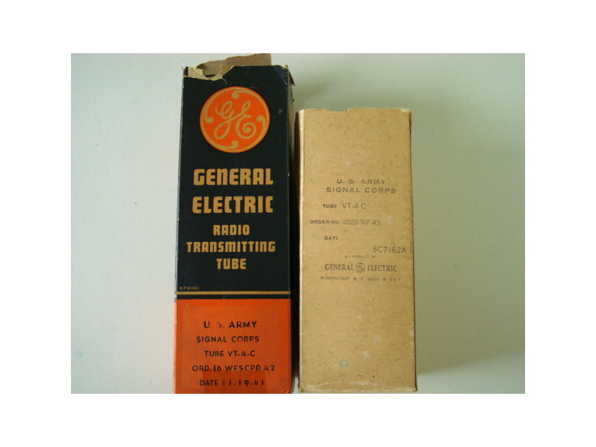 General Electric 211 Tube VT-4C  Matched Pair NOS Tested